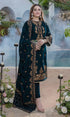 Azure -3PC (Unstitched) 9000 Velvet Embroidered Suit - GMB214