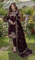 Azure -3PC (Unstitched) 9000 Velvet Embroidered Suit - GMB215