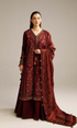 Hussain Rehar 3PC (Unstitched) Embroided Dhanak Suit - GMB7555