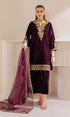 Baroque - 3PC (Unstitched) 9000 Velvet Embroidered Suit -