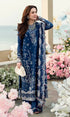 Qalamkar - 3PC (Unstitched) Embroidered Sequence Chickenkari Lawn Suit - GKA 7098