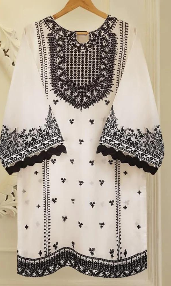 Agha Noor -3PC (Unstitched) Lawn Heavy Embroidered Suit -GKA04 – Dress  Studio