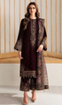 Jazmin -3PC (Unstitched) 9000 Velvet Embroidered Suit - GMB222