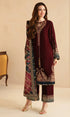 Jazmin - 3PC (Unstitched) 9000 Micro Velvet Embroidered Suit - JZ082