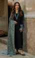 Sapphire 3PC (Unstitched) Heavy Embroidered Dhanak Suit ( Printed Woolen Shawl )SPH#1062