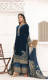 Hadia Eman - 3PC (Unstitched) 9000 Micro Velvet Embroidered Suit