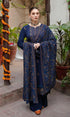 Ramsha - 3PC (Unstitched) Embroidered Shirt With Heavy Embroidered Dhanak Shawl - RM062