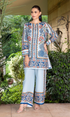 Sila - 2PC (Unstitched) Printed Shamoz Silk Suit - SL101